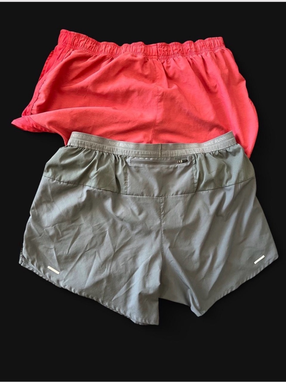 Nike Women's Running Shorts Trio - Coral, Gray, Mint - Picture 5 of 10
